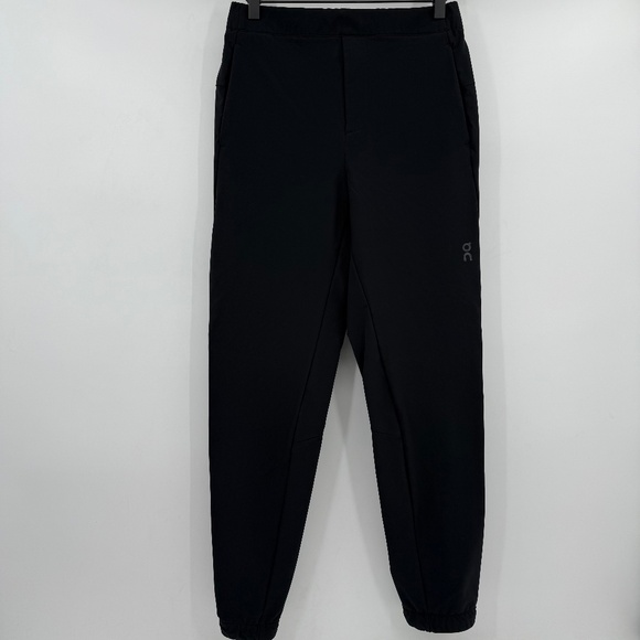 On Cloud Pants Men Small Black Active Jogger Stretch Lightweight Pull On Workout - Picture 1 of 16